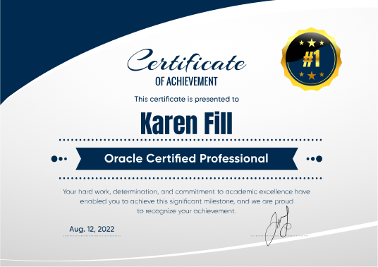 Karen’s Certificates