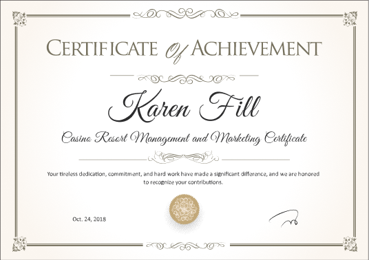 Karen’s Certificates