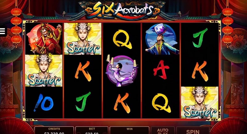 Онлайн-слот Six Acrobats от Microgaming