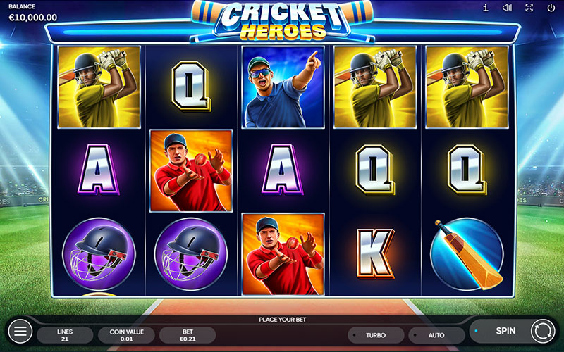 Cricket Heroes slot game